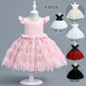 LZ girl tassel princess dress VT024