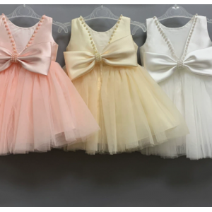 LZ Girls' Back V-neck Sleeveless Dress