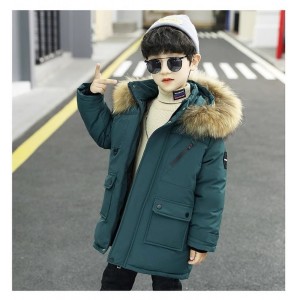 儿童服装男童棉衣加厚棉服冬装中大童男孩棉袄外套