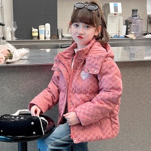 女童短款棉服冬季儿童保暖加厚外套