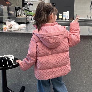 女童短款棉服冬季儿童保暖加厚外套