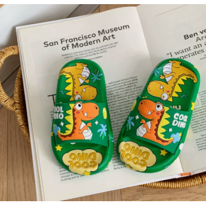 Summer Children's Dinosaur Cool Slippers Soft Bottom Non slip Indoor Home Cartoon Leisure Drag
