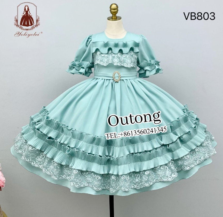 OT多层花边女童洛丽塔礼服裙搭配包包VB803#