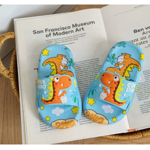 Summer Children's Dinosaur Cool Slippers Soft Bottom Non slip Indoor Home Cartoon Leisure Drag