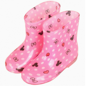 Pink polka dot bow