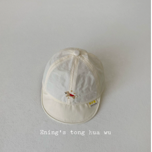 春夏季薄款速干软檐棒球帽小月龄防晒鸭舌遮阳帽子