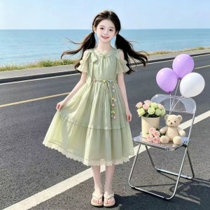Vestidos dulces y hermosos para ni&ntilde;as vestidos gigantes para ni&ntilde;as en verano vestidos grandes para ni&ntilde;os peque&ntilde;os