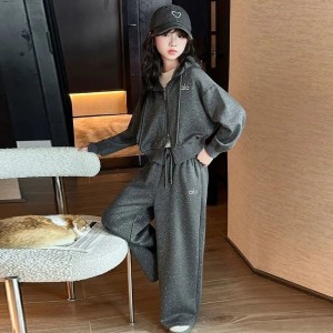 女童春秋款时髦套装女孩秋季运动服大童外套儿童秋装