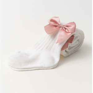 Primavera y oto&ntilde;o dulce y lindo beb&eacute; Lolita lazo pantorrillas pantalones de calcetines para ni&ntilde;os