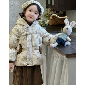儿童羽绒服女童冬款保暖外套冬季穿连帽外衣