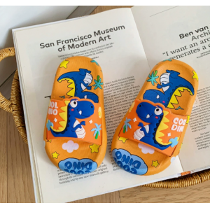 Summer Children's Dinosaur Cool Slippers Soft Bottom Non slip Indoor Home Cartoon Leisure Drag