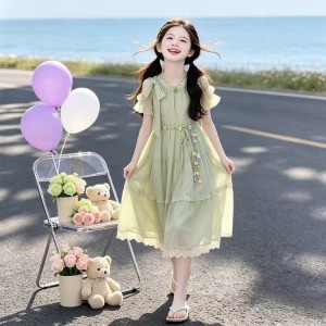 Vestidos dulces y hermosos para ni&ntilde;as vestidos gigantes para ni&ntilde;as en verano vestidos grandes para ni&ntilde;os peque&ntilde;os