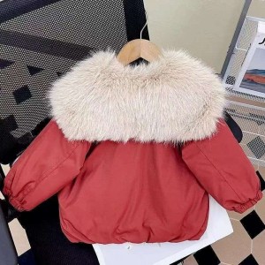 Girls Winter pie Overcoming v&ecirc;tements d'hiver pour enfants manteau &eacute;paissi en daim et duvet pour b&eacute;b&eacute;