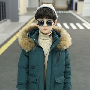 儿童服装男童棉衣加厚棉服冬装中大童男孩棉袄外套