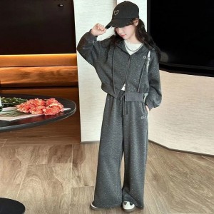 女童春秋款时髦套装女孩秋季运动服大童外套儿童秋装