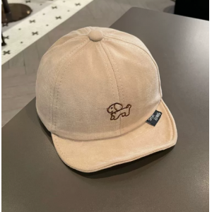Baby soft brimmed baseball cap, children's Korean version duckbill cap, male and female children's sun protection adjustable