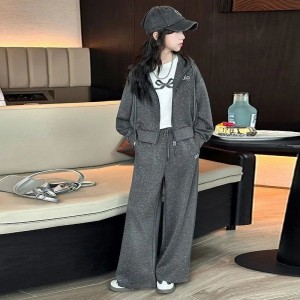 女童春秋款时髦套装女孩秋季运动服大童外套儿童秋装