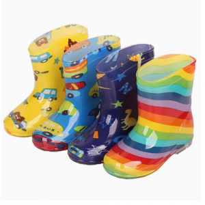 Japanese Rainbow Children's Rain Shoes, Cute Waterproof Rain Boots for Boys and Girls