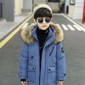儿童服装男童棉衣加厚棉服冬装中大童男孩棉袄外套