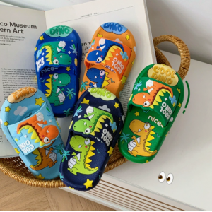 Summer Children's Dinosaur Cool Slippers Soft Bottom Non slip Indoor Home Cartoon Leisure Drag