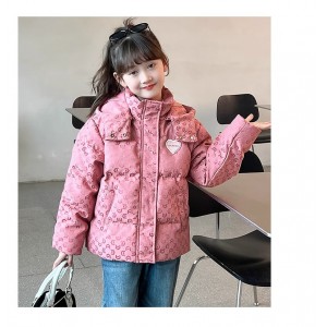 女童短款棉服冬季儿童保暖加厚外套