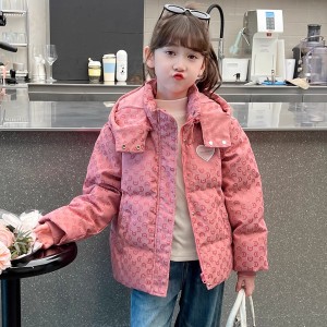 女童短款棉服冬季儿童保暖加厚外套