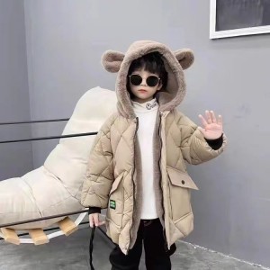 儿童棉衣冬季棉服男童加绒加厚冬装外套棉袄