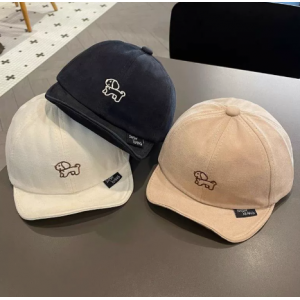 Baby soft brimmed baseball cap, children's Korean version duckbill cap, male and female children's sun protection adjustable