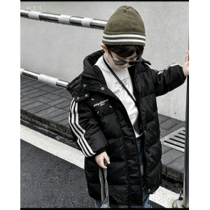 Ropa de algod&oacute;n para ni&ntilde;os, ropa de algod&oacute;n de media y larga, ropa de invierno para ni&ntilde;os, abrigo con capucha y abrigo t&eacute;rmico