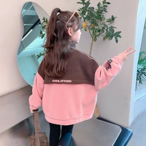 女童棉衣外套冬款儿童加绒冬装上衣小女孩加厚冬季衣服
