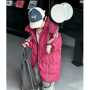 Ropa de algod&oacute;n para ni&ntilde;os, ropa de algod&oacute;n de media y larga, ropa de invierno para ni&ntilde;os, abrigo con capucha y abrigo t&eacute;rmico