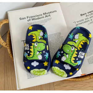 Summer Children's Dinosaur Cool Slippers Soft Bottom Non slip Indoor Home Cartoon Leisure Drag