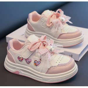 女童卡通可爱板鞋轻便防滑中大童校园休闲运动鞋