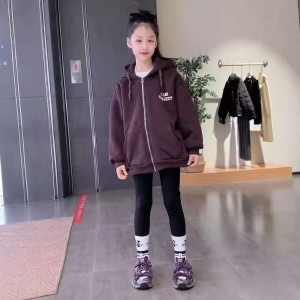 Abrigos de oto&ntilde;o e invierno para ni&ntilde;as m&aacute;s su&eacute;teres de moda para ni&ntilde;os de invierno engrosados sudaderas con capucha para ni&ntilde;os de mediana edad y grandes