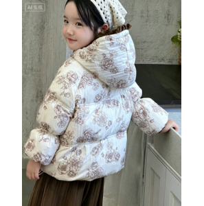 儿童羽绒服女童冬款保暖外套冬季穿连帽外衣