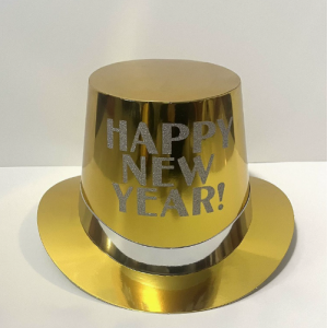 Gold Powder Lincoln Paper Hat Holiday Party Paper Hat
