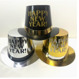 Gold Powder Lincoln Paper Hat Holiday Party Paper Hat